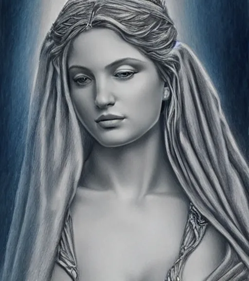 Image similar to drawing of the beautiful greek goddess aphrodite, fantasy art, hyper realistic, amazing detail, in the style of robert rutkowski