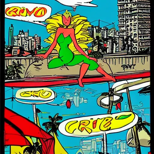 Image similar to rio de janeiro comics style