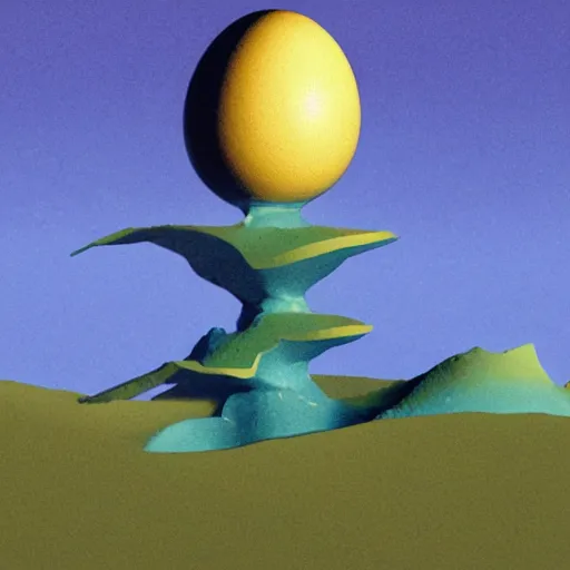 Prompt: egg mountain