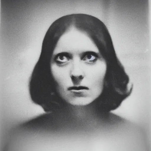 Image similar to negative film portrait of a woman