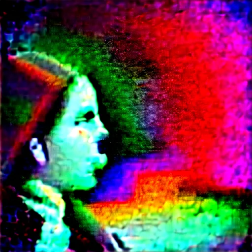 Image similar to “a woman with synesthesia listening to an orchestra at a concert hall, digital art”