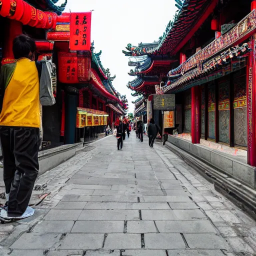 Image similar to chinese street, chinese urban street photography