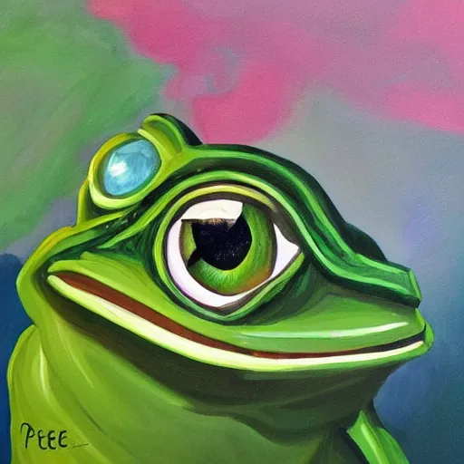 Image similar to pepe the frog is surrounded by beautiful women, oil painting, highly detailed, 4 k