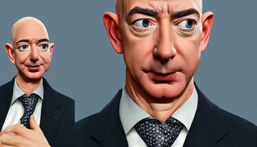 Image similar to Jeff Bezos is Mr. Bean, hyperdetailed, artstation, cgsociety, 8k