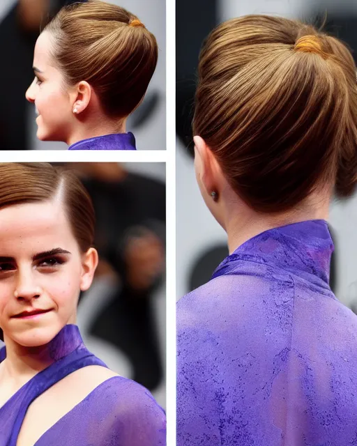 Image similar to bald emma watson