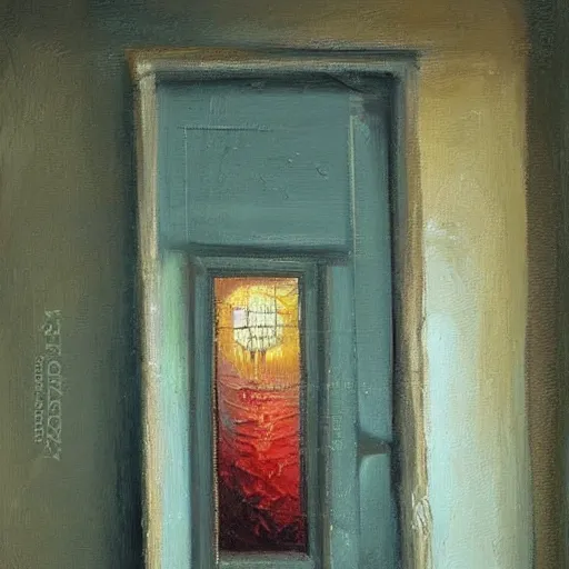 Prompt: beautiful oil painting. Perhaps the greatest faculty our minds possess is the ability to cope with pain. Classic thinking teaches us of the four doors of the mind, which everyone moves through according to their need. First is the door of sleep. Sleep offers us a retreat from the world and all its pain. Sleep marks passing time, giving us distance from the things that have hurt us. When a person is wounded they will often fall unconscious. Similarly, someone who hears traumatic news will often swoon or faint. This is the mind's way of protecting itself from pain by stepping through the first door.
