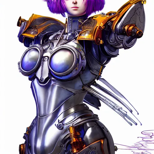 Image similar to studio portrait of lawful good colorful female holy mecha paladin absurdly beautiful, elegant, young sensual graceful woman, ultrafine hyperrealistic detailed face illustration by kim jung gi, irakli nadar, intricate linework, sharp focus, bright colors, matte, octopath traveler, final fantasy, unreal engine highly rendered, global illumination, radiant light, intricate environment