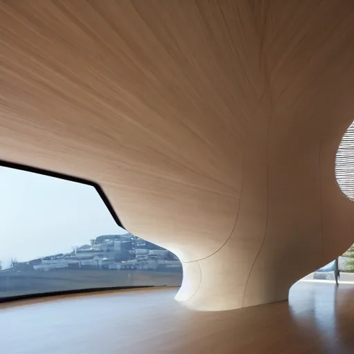 Image similar to house designed by zaha hadid