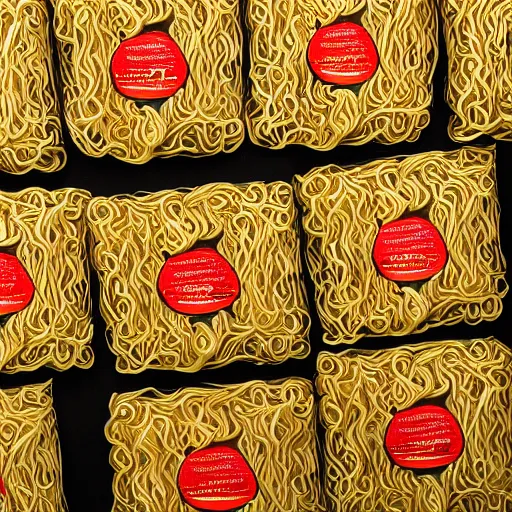 Image similar to color photograph of ramen noodle package