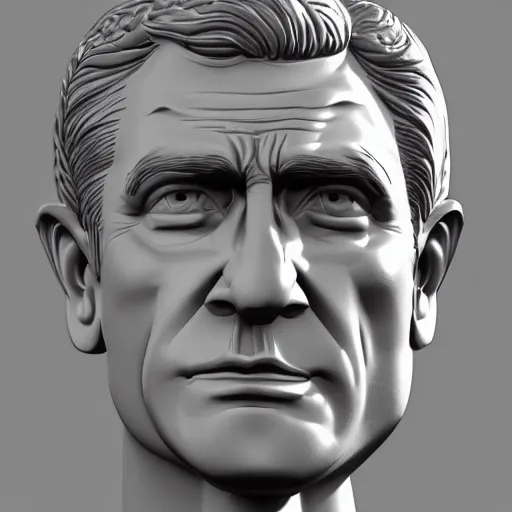 Prompt: a highly detailed digital version of james bond brown chiselled features, symmetrical face, intricate 4k