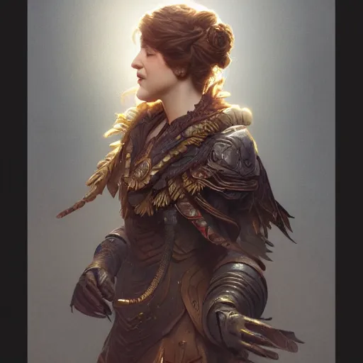 Image similar to ultra realistic illustration, kristen schaal from diablo, intricate, elegant, highly detailed, digital painting, artstation, concept art, smooth, sharp focus, illustration, art by artgerm and greg rutkowski and alphonse mucha