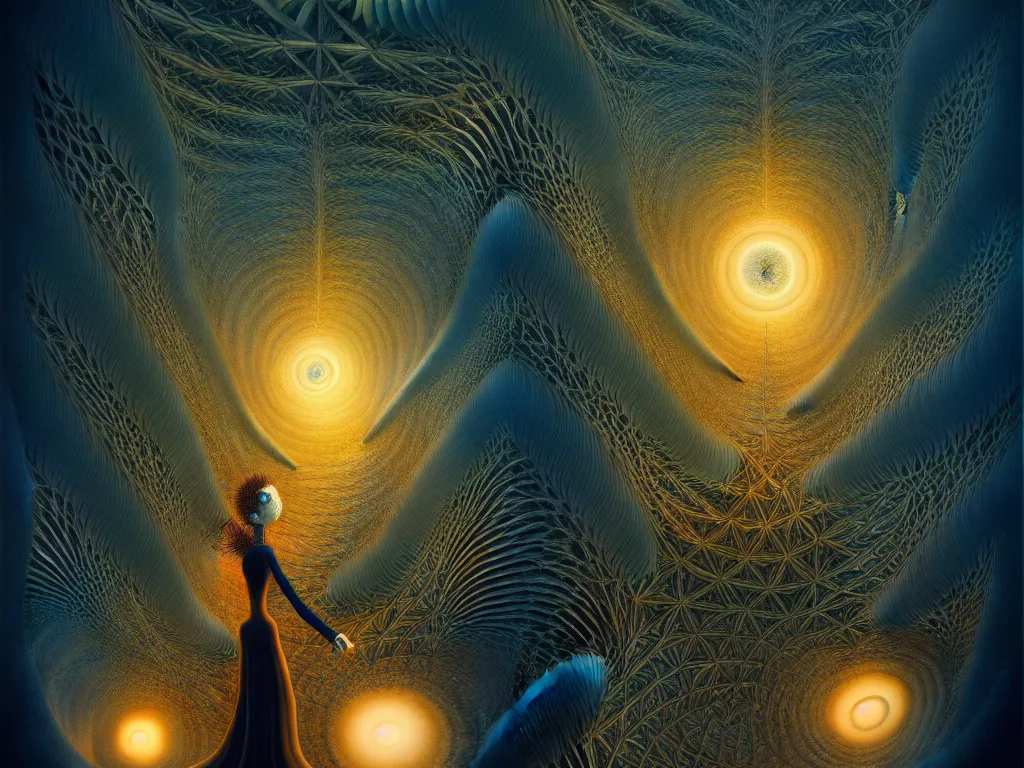 Image similar to highly detailed photo of fractal, trending on deviantart, neo surrealism, sharp focus, 4 k, a lot of little details, octane, masterpiece, art by remedios varo