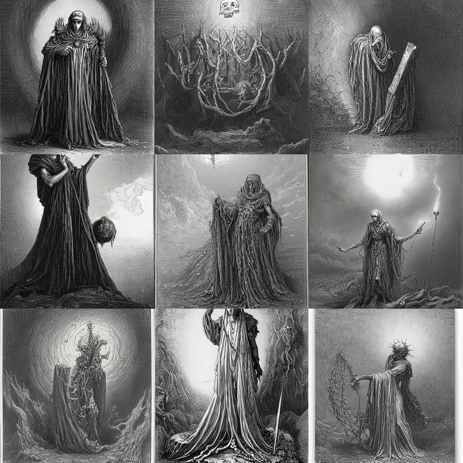 Prompt: vecna by gustave dore