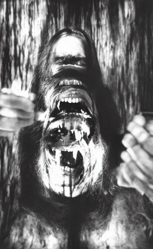 Prompt: kodak portra 4 0 0, wetplate, narrow shot, award - winning black and white portrait by britt marling of the wolfman monster taking a selfie universal horror movie,