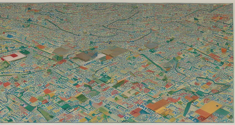 Image similar to 3 d isometric miniature map of an island dashboard with time series charts, pie plots and other modern graphics, with small creatures on it. monografia by diego rivera and egon schiele. hyperdetailed.
