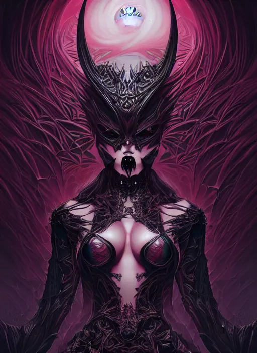 Image similar to hyper detailed ultra sharp malicious succubus, ominous gothic aesthetic, haunting, masterpiece, elegant, ornate, intricate, digital painting, concept art, smooth, sharp focus, illustration, art by artgerm and dan mumford, alexey egorov, felix englund, trending on artstation 8 k