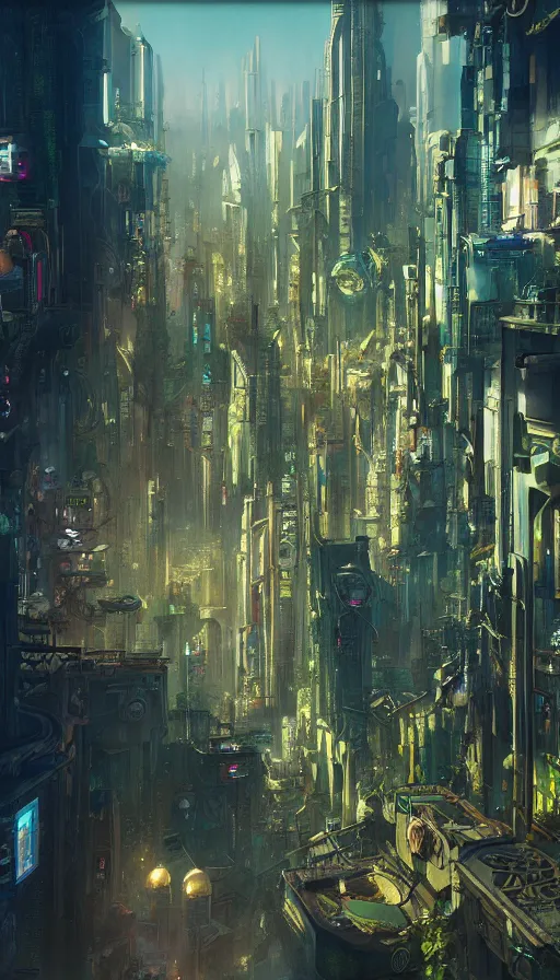 Image similar to hyper realistic cyberpunk city, marihuana, cannabis, made up of plants painted by valerie hammond, tom bagshaw, mucha, gaston bussiere, craig mullins, j. c. leyendecker 8 k