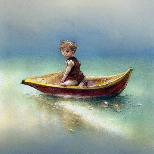 Image similar to ( ( ( ( ( banana boat. muted colors. ) ) ) ) ) by jean - baptiste monge!!!!!!!!!!!!!!!!!!!!!!!!!!!