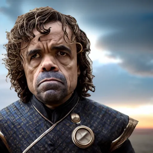 Prompt: Film still of Obama as Tyrion Lannister. Extremely detailed. Screenshot. 4K. Cinematic lighting.