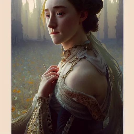 Prompt: true-to-life Saoirse Ronan, intricate, elegant, highly detailed, digital painting, artstation, concept art, sharp focus, illustration, art by artgerm and greg rutkowski and alphonse mucha and loish and WLOP