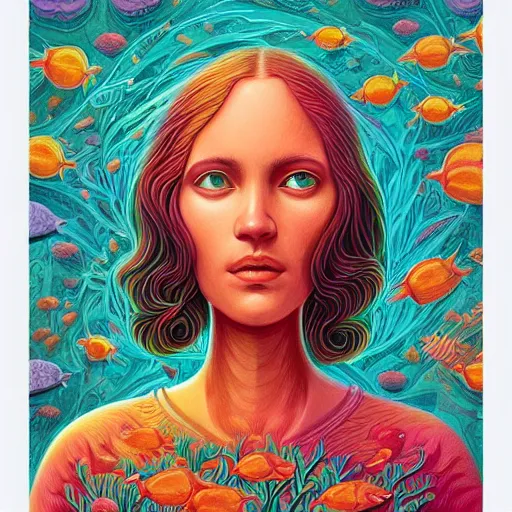 Prompt: a coral reef by casey weldon and martine johana, rich colors, intricate, elegant, highly detailed, centered, digital painting, artstation, concept art, smooth, sharp focus, illustration