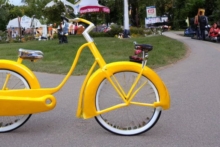 Prompt: Bike made of cheese