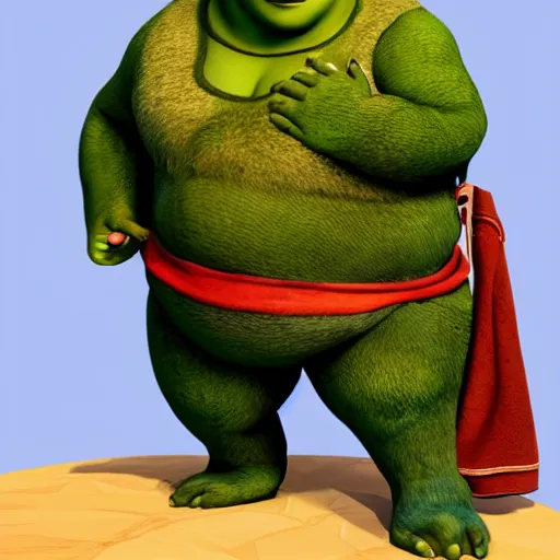 Image similar to asian Shrek