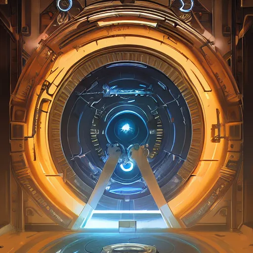 Image similar to a top secret vault door, elegant digital illustration by greg rutkowski, cyberpunk, android netrunner, security system