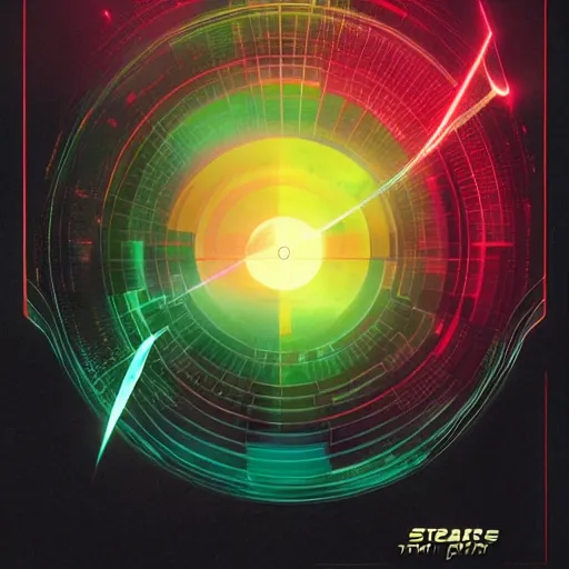 Prompt: touch screen graphic design from Star Trek: The Next Generation designed by Ash Thorp.