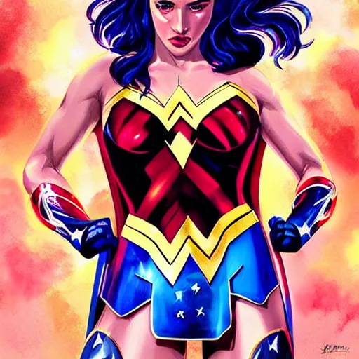 Image similar to wonderwoman paint by RossDraws