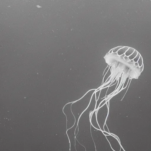 Image similar to monochrome alien jellyfish, water