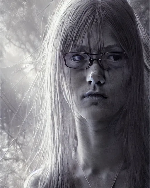 Image similar to asuka langley soryu, award winning photograph, radiant flares, realism, lens flare, intricate, various refining methods, micro macro autofocus, evil realm magic painting vibes, hyperrealistic painting by michael komarck - stephen gammell