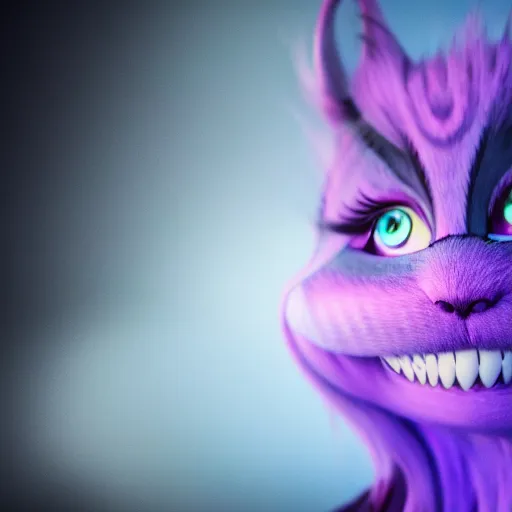 Prompt: vanishing cheshire cat, volumetric lighting, wispy fog, vanishing, diaspora, modelsociety, radiant skin, huge anime eyes, rtx on, perfect face, intricate, sony a 7 r iv, symmetric balance, polarizing filter, photolab, lightroom, 4 k, dolby vision, photography award