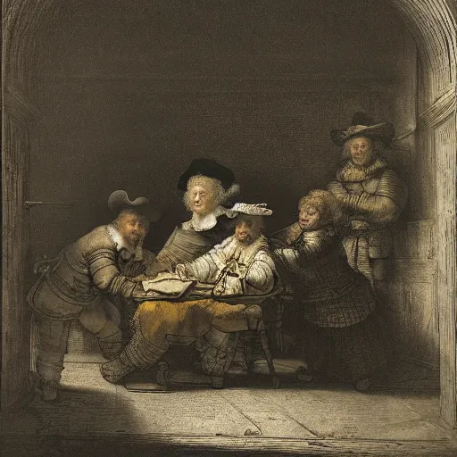 Prompt: public access is the only actual access. by rembrandt