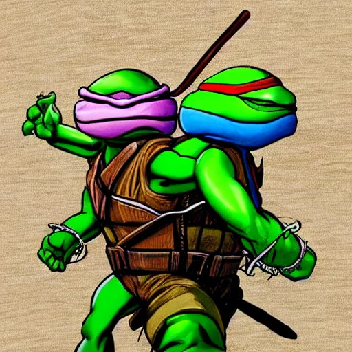 Image similar to teenage mutant ninja turtles