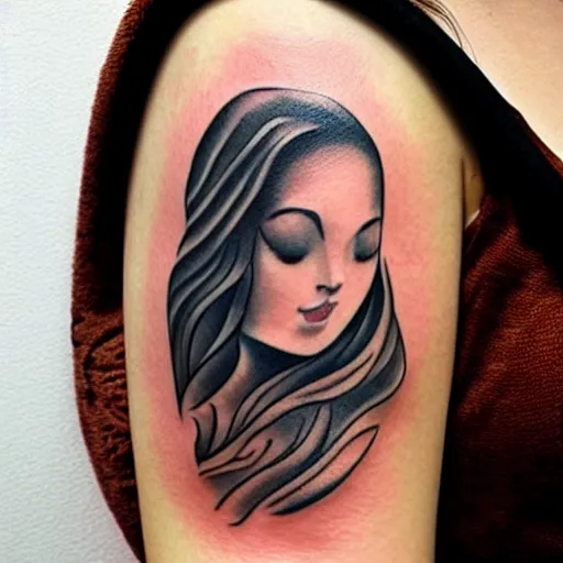 virgin mary face tattoo designs