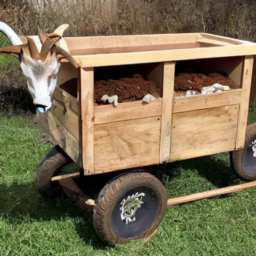 Image similar to a goat cart