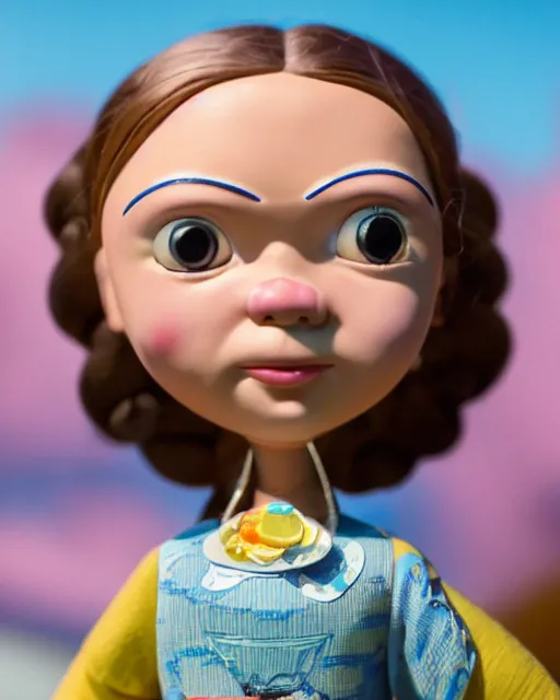 Prompt: closeup face profile portrait of a tin toy greta thunberg as max fleischer character eating cakes, bikini, depth of field, zeiss lens, fashion photoshoot by nicoletta ceccoli, mark ryden, lostfish, breathtaking, detailed and intricate environment, 8 k resolution, extremely detailed, beautiful, establishing shot, artistic, hyperrealistic, octane render
