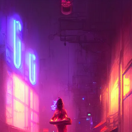 Image similar to a vending machine dimly neon lighting a dark alley, by greg rutkowski and gaston bussiere, dim purple and blue neon lighting, beautiful volumetric - lighting - style atmosphere, futuristic atmosphere, intricate, detailed, photorealistic imagery