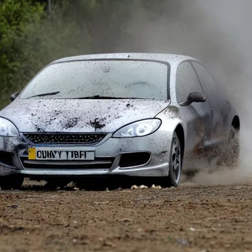 Image similar to Richard hammond driving away from huge explosion