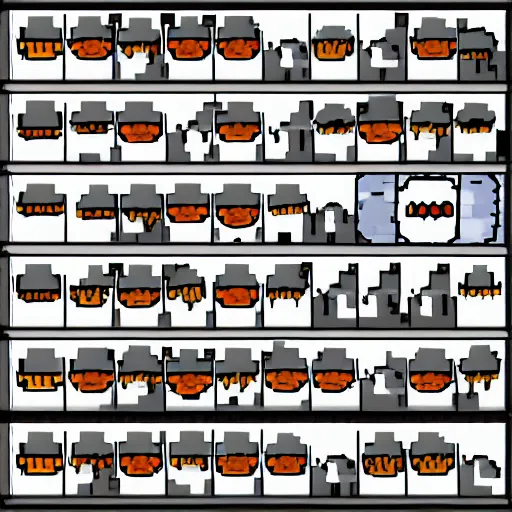 Image similar to binding of isaac monster sprite sheet