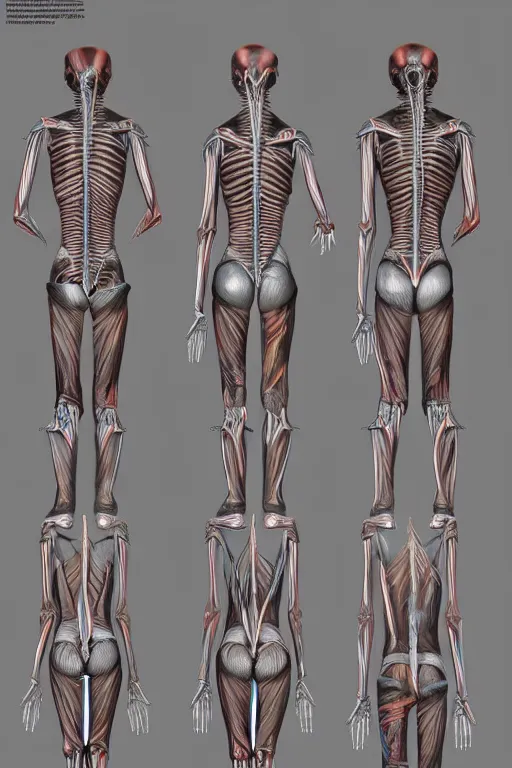 Image similar to symmetry!! full body african female anatomy concept, dreadlocks, medical anatomy, cybernetic limbs, gun metal grey, nano machine, muscular system reference, aluminum skeleton, anatomical art, digital art, in the style of amanda lilleston, luka mivsek, bryan christie, ranjit ghosh, artstation, pinterest, deviantart, photoshop, unreal engine