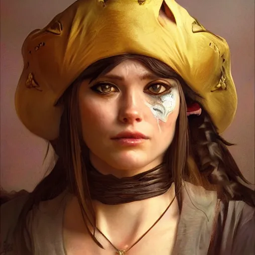 Image similar to Portrait of a Cat as a Pirate, photo, highly detailed oil painting, photorealistic, highly detailed, digital painting, artstation, concept art, smooth, sharp focus, illustration, art by artgerm and greg rutkowski and alphonse mucha