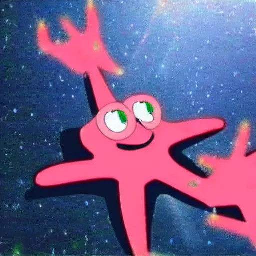 Prompt: Patrick Star in Neon Genesis Evangelion