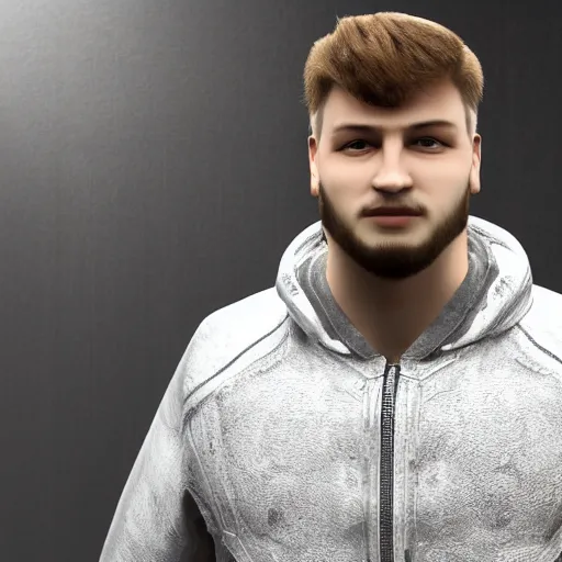 Image similar to Polish guy that has short hair that looks like a helmet and which is thin joins WWE, Realistic, HDR, Clear Image, HDD, Dynamic lighting,