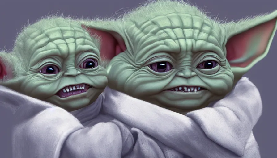 Prompt: Joe Biden is Baby Yoda, hyperdetailed, artstation, cgsociety, 8k