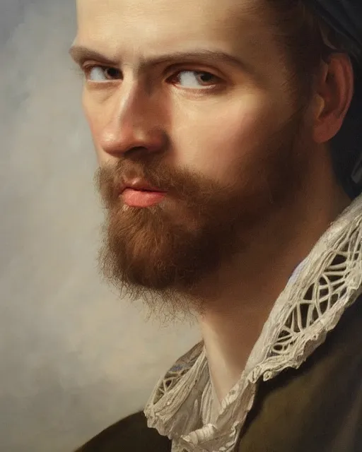 Image similar to acrylic painting portrait of balthasar gelt, high production value, intricate details, high resolution, hdr, high definition, masterpiece, realistic, ultrarealistic, highly detailed, hd, sharp focus, non blurry, sharp, smooth