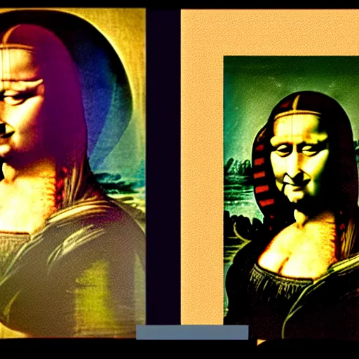 Image similar to monalisa transformation, award winning photography, cinematic, 50 mm, trending on Twitter