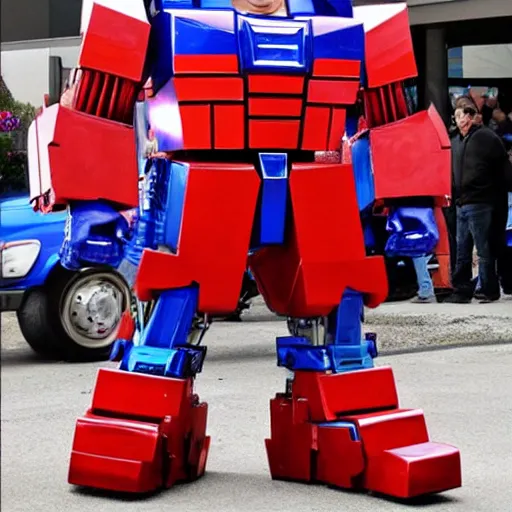 Image similar to Danny DeVito as Optimus Prime