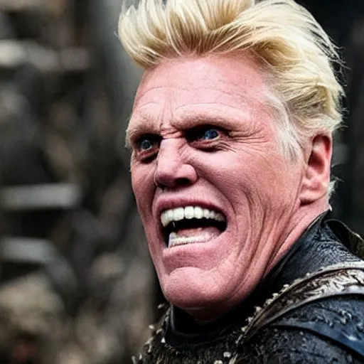 Image similar to gary busey as a villain in game of thrones